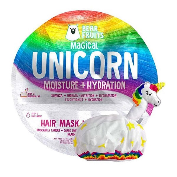 Bear Fruits Magical Moisture Hair Mask 20 ml + Unicorn Cap